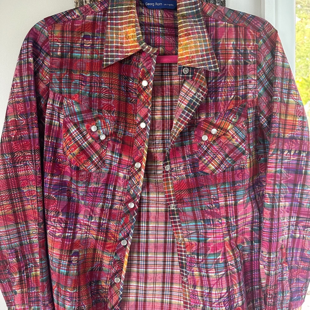 George Roth pearl button Button Down